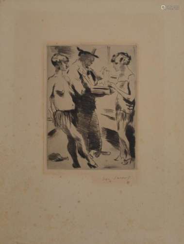 Jean LAUNOIS (1898-1942)
L'homme aux deux prostituées
Es...