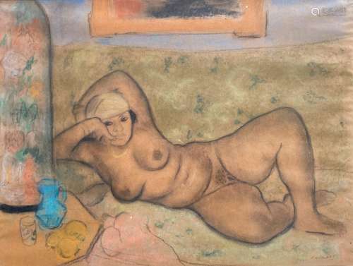 Jean LAUNOIS (1898-1942)
Algérie, prostituée nue étendue sur...