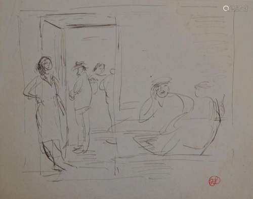 Jean LAUNOIS (1898-1942)
Scène de bordel
Encre avec cachet d...