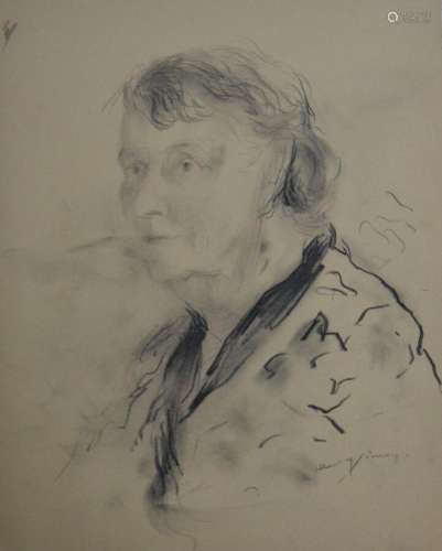 Henry SIMON (1910-1987)
Portrait de dame
Dessin signé en bas...