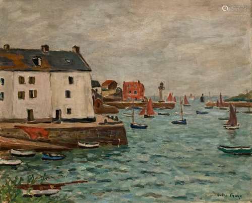 André FRAYE (1889-1963)
Belle Ile, le port de Sauzon
Huile s...