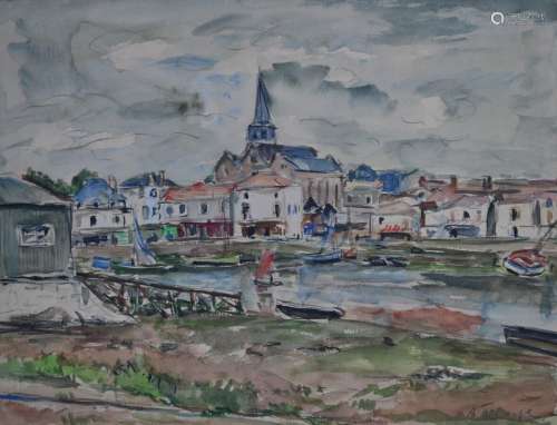 André FRAYE (1888-1963)
Saint Gilles sur Vie
Aquarelle signé...