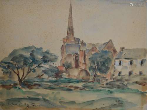 André FRAYE (1888-1963)
Eglise de la Clarté, Perros Guirrec
...