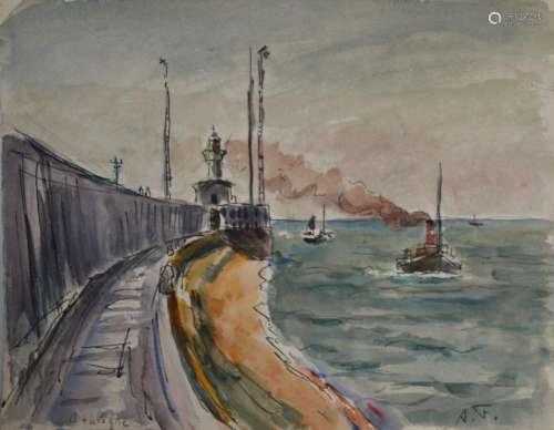 André FRAYE (1889-1963)
Boulogne
Aquarelle monogrammée en ba...