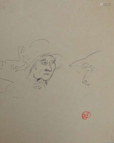 Jean LAUNOIS (1898-1942)
Etude de visages pour des maraichin...