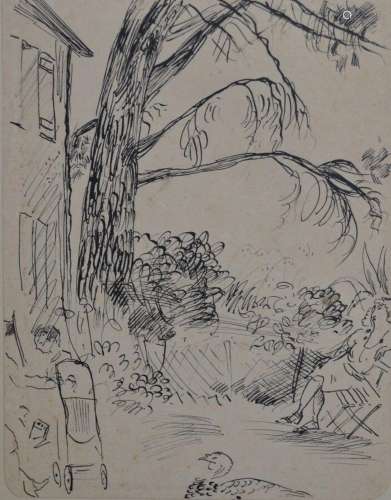 attribué à Jean LAUNOIS (1898-1942)
Le Bois du Breuil
Encre
...