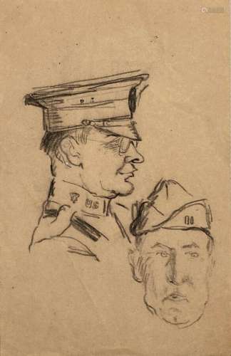 attribué à Jean LAUNOIS (1898-1942)
Etude de militaires
Dess...