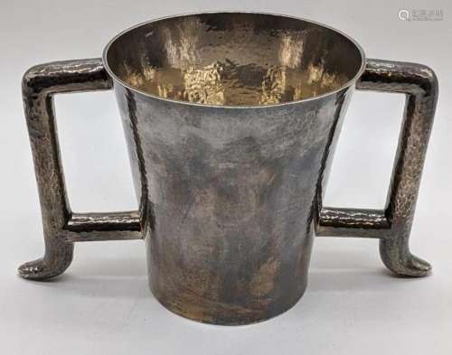 An Arts and Crafts Scottish silver twin handled cup,
