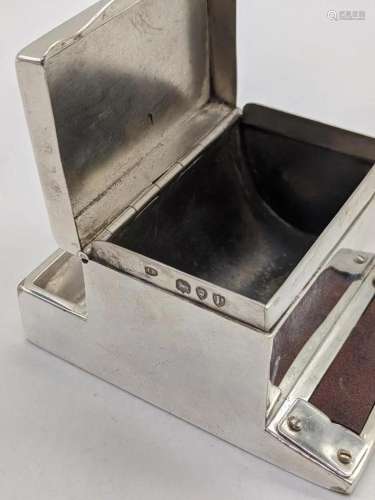 A Victorian silver combination box and striker,