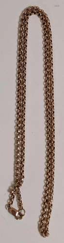 A 9ct yellow gold chain, 14.4g