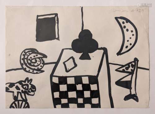 Alan Davie (1920-2014), Untitled 4-72-9, 1972, ink