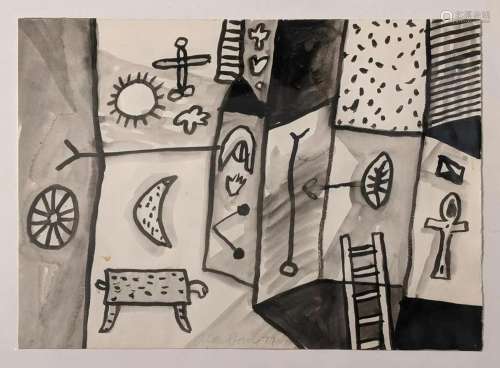 Alan Davie (1920-2014), Untitled, 1977, ink and wash