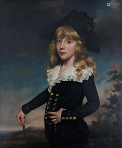 In the manner of John Singleton Copley, portrait of The
