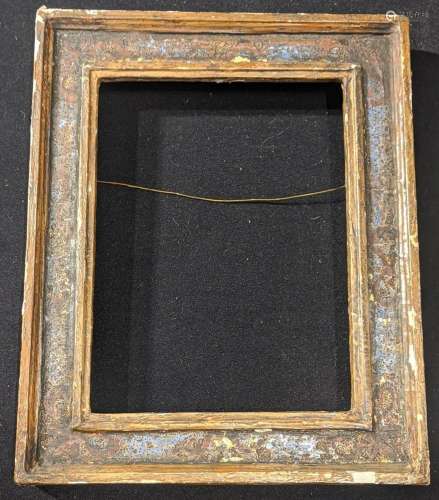 A 16th century picture frame, pigment remnants,