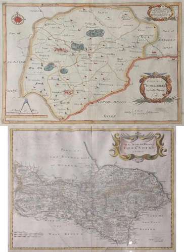 Two Robert Morden maps of Yorkshire and Rutland, 18th