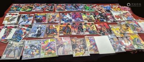 A large collection of comic books, mostly Marvel and