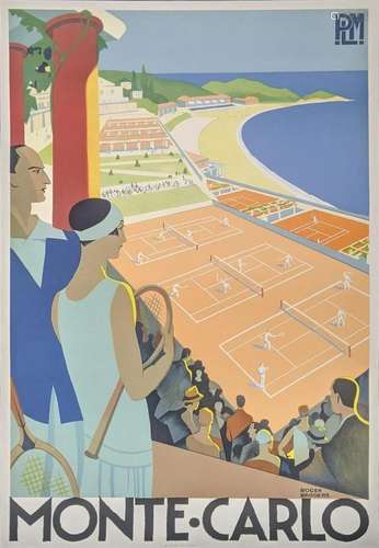 Monte Carlo poster, 1980s re-issue, 89cm x 56cm