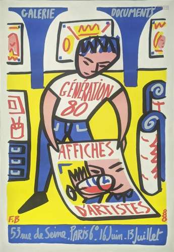 Francois Boisrand, Generation 80, 1986, lithographic