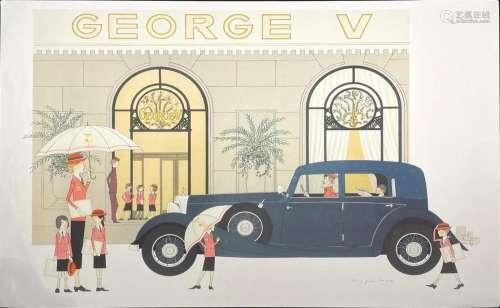 After Phillipe Noyer, George V, lithographic poster -
