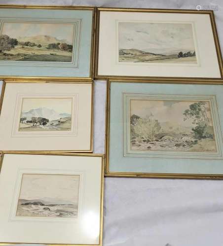 Percy Lancaster (1878-1951), 5 landscapes,