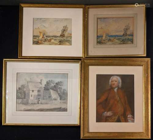 A collection of 4 19th century and earlier paintings