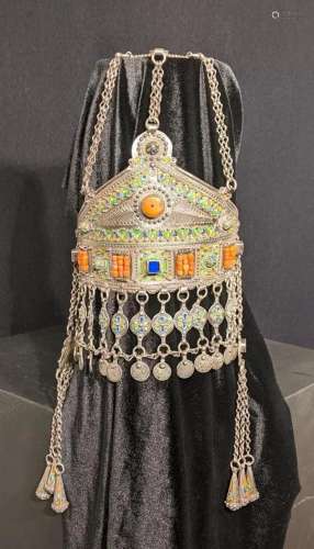 A rare Moroccan or Algerian Berber Jewish Craft silver