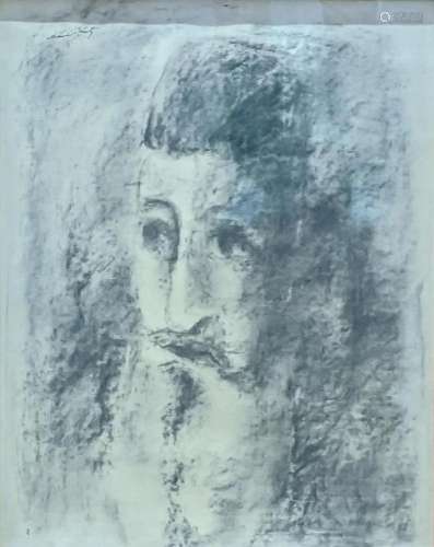 Mane-Katz (French/Ukrainian, 1894-1962), portrait of a