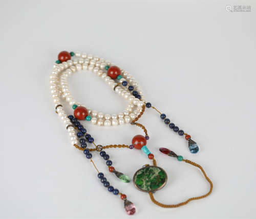 Chinese pearl court beads, Qing