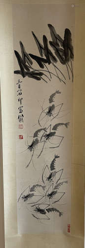Qi Baishi,Shrimp chart