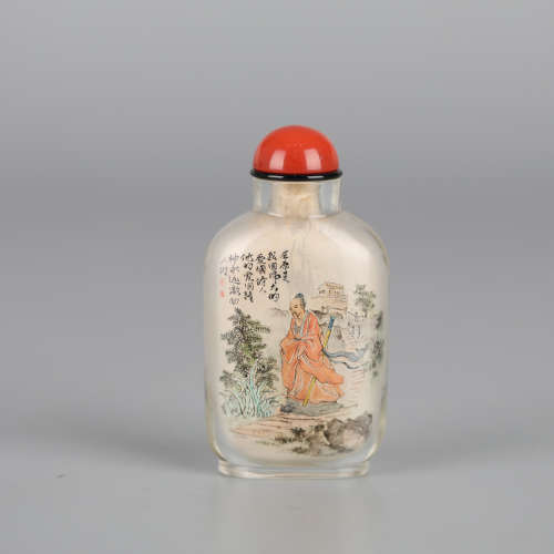 Liu Dasheng, inside-painted snuff bottle