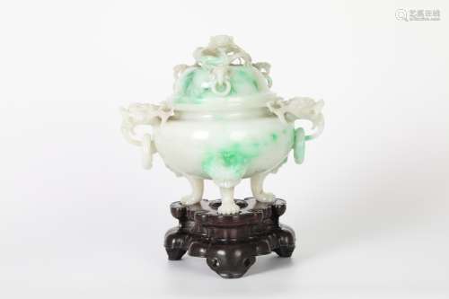 18TH Emerald Dragon Incense burner