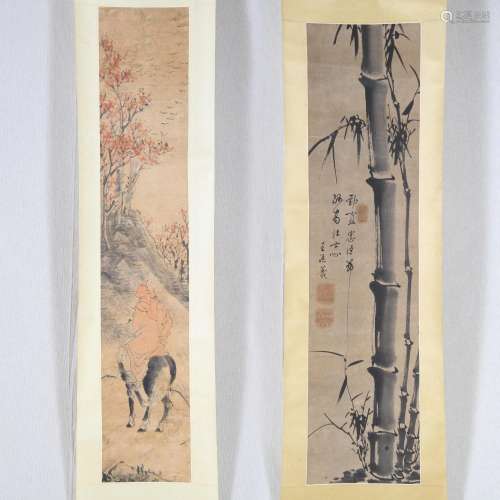 2 Antique Chinese Ink Paintings, 19th/20th Century