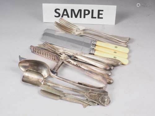 An Old English pattern part table service and other flatware...