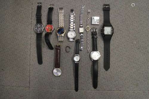 A selection of wristwatches, including a gentlemans Avia aut...