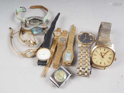 A quantity of wristwatches, including a ladys Pulsar, in box...