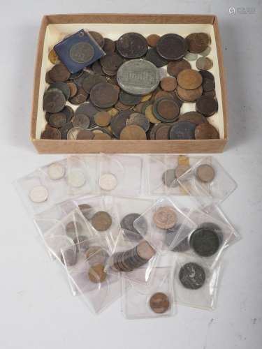 A quantity of mixed coinage from around the world