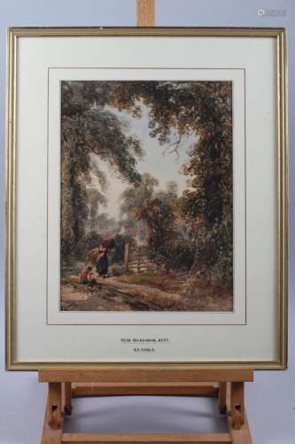 R P Noble: watercolours, Near Beckenham, Kent, 13 1/4 x 10, ...