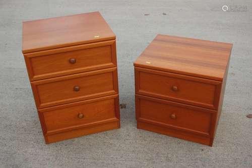 A G Plan two drawer bedside chest of two drawers and a large...