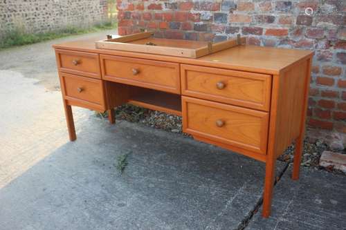 A G Plan teak dressing table, fitted five drawers, on stile ...