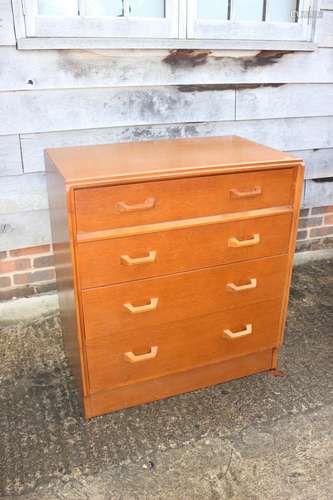 An Ernst Gomme G Plan oak Brandon secretaire chest with fitt...