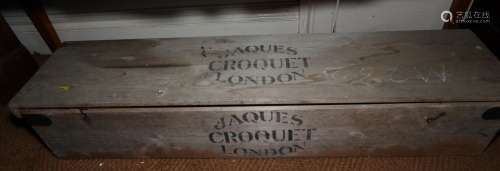 A Jaques croquet set, in case