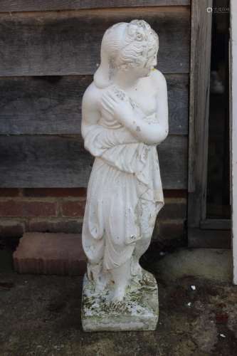 A cast stone figure of Venus, 32 high