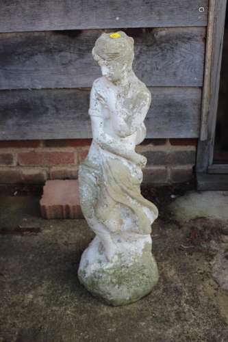 A cast stone figure of Venus, 27 high