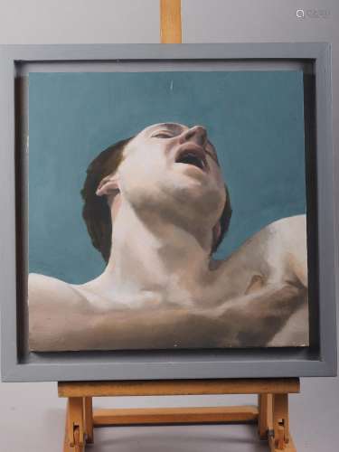 Sadie Tomlinson: oil on board, head and shoulders, 14 x 14, ...