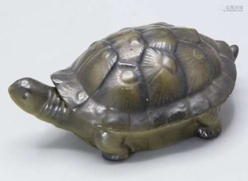 Schildkröte als Zierdose / A turtle as decorative box, Schei...