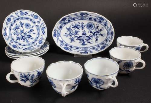 Restservice Zwiebelmuster / A set of 10 pieces with onion pa...