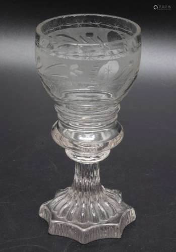 Barock Weinglas / A Baroque wine glass, um 1700