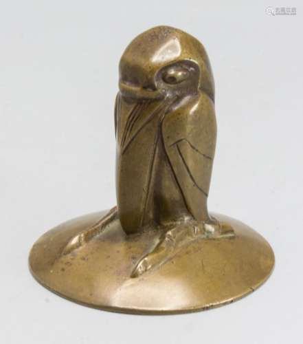 Jugendstil Briefbeschwerer Rabe / An Art Nouveau bronze crow...