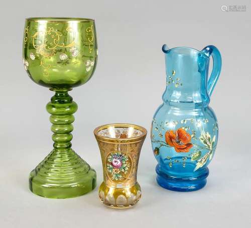 Set of three glasses, around 1