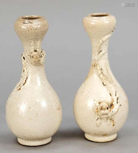 Pair of vases, probably China,